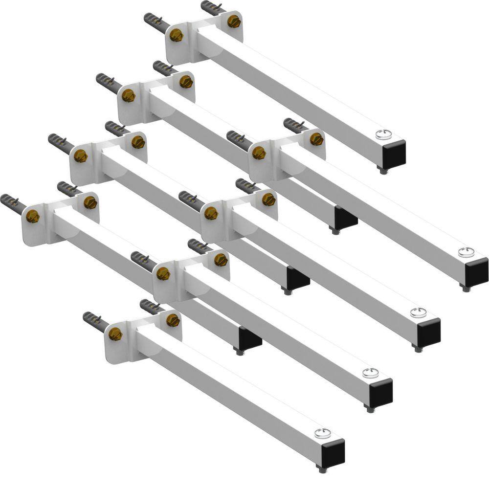 08 SUPORTES REFLETOR BASE RETA BRAÇO 50 cm 8 Cjts