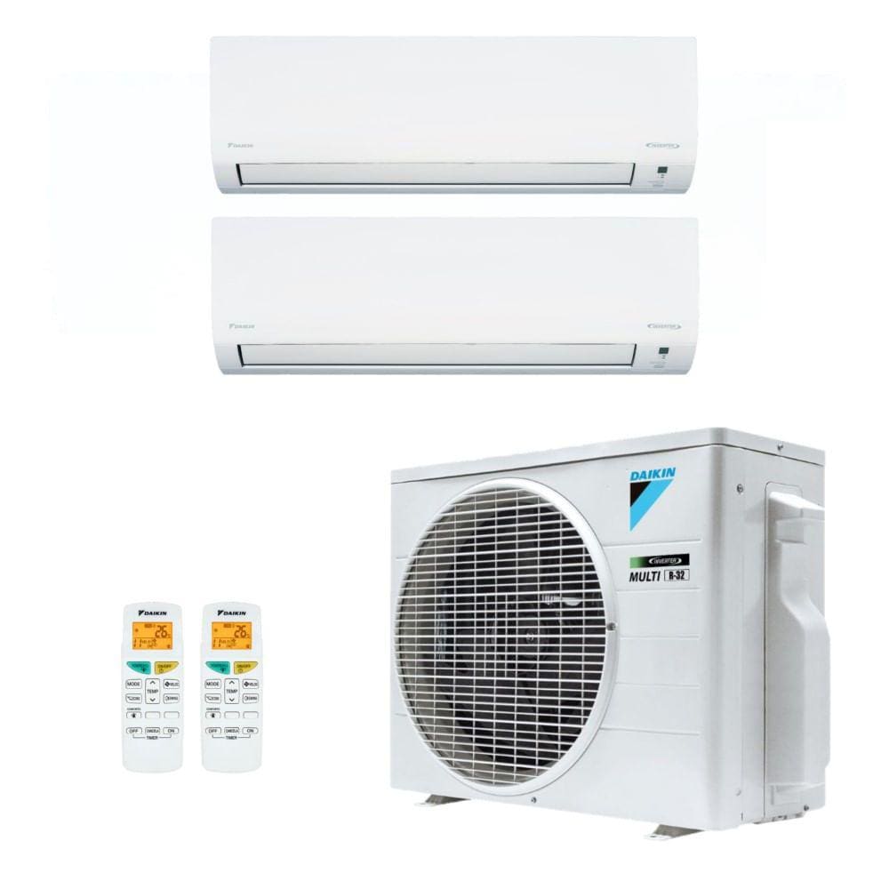 Ar-Condicionado Multi Split Inverter Daikin 18.000 (1x Evap HW 9.000 + 1x Evap HW 12.000) Só Frio 220V