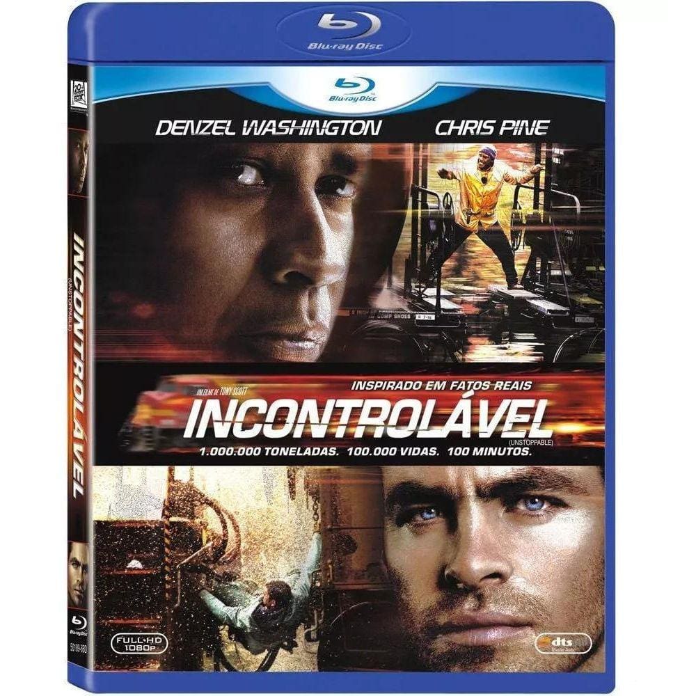 Blu Ray - Incontrolável - Denzel Washington - Chris Pine