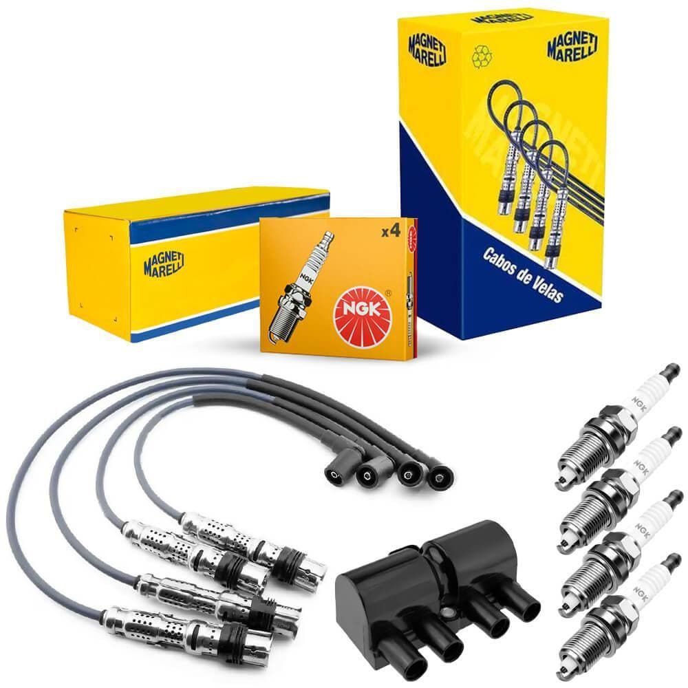 Kit Cabo de Vela  e Vela Ignição e Bobina Ignição Corsa 1.8