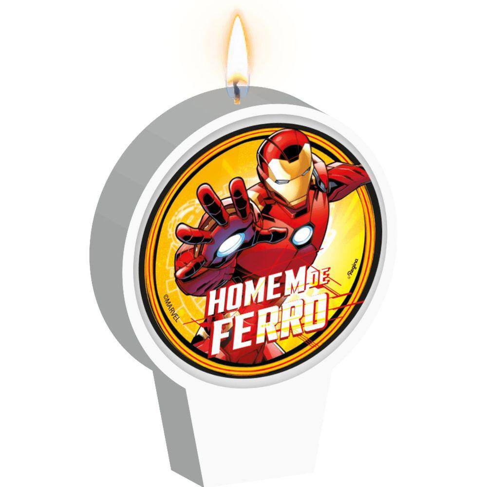 Vela Homem De Ferro Plana Super Herói