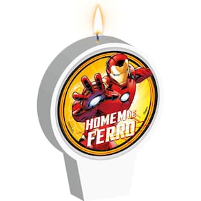 Vela Homem De Ferro Plana Super Herói