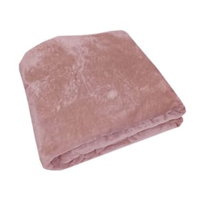 Cobertor Queen Toque De Seda Rose 2,20X2,40M - Niazitex
