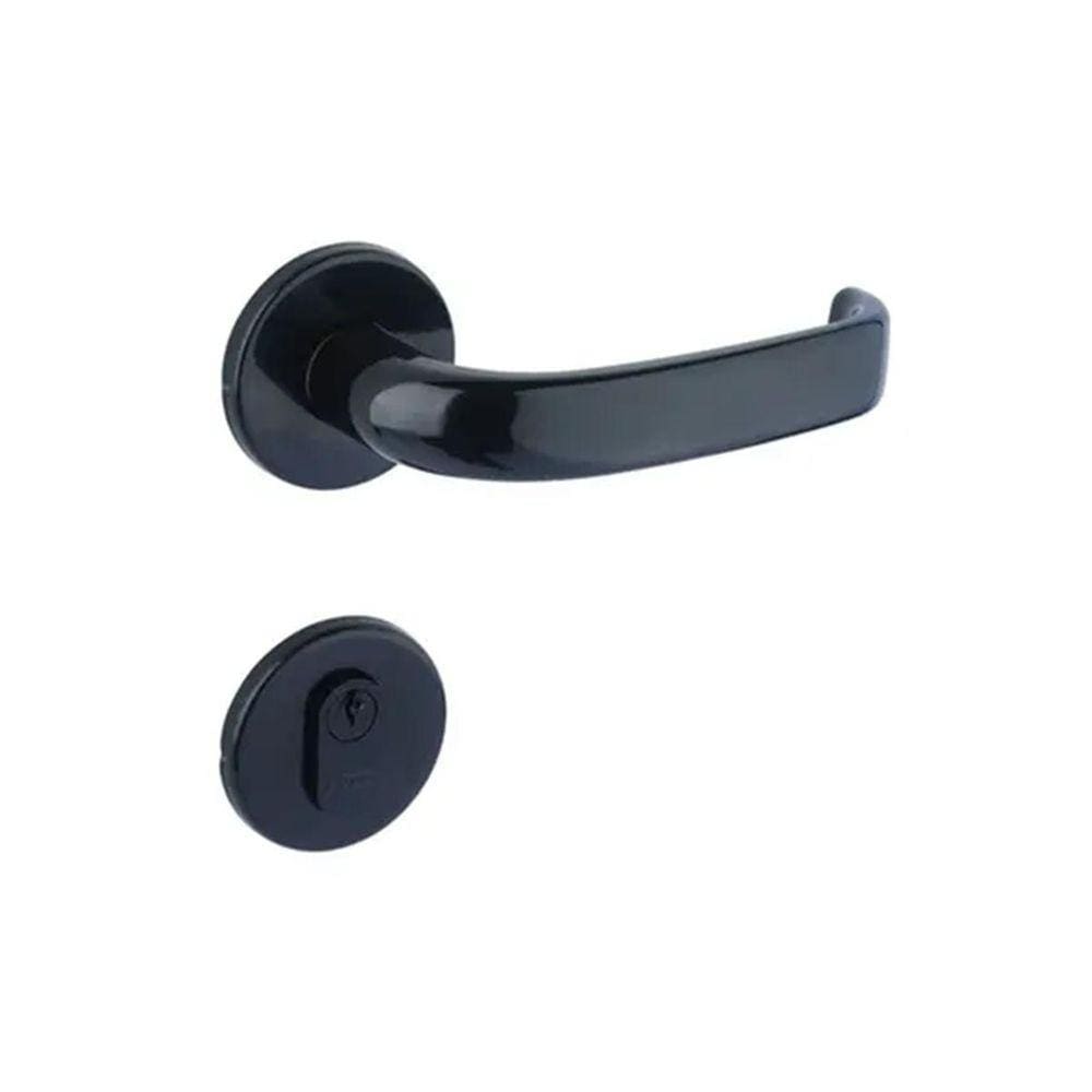 Fechadura Externa 6236 St2-55Mm Roseta 323 Preto La Fonte