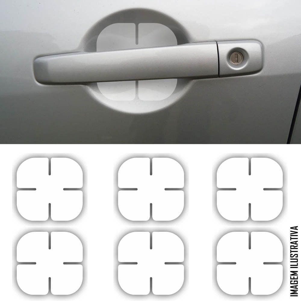 Kit Protetor Maçaneta 4 Pontos 6 Peças VEIKKO NP Adesivo