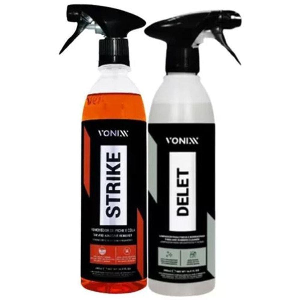 Kit Delet Strike Limpador Automotivo Borrachas Vonixx