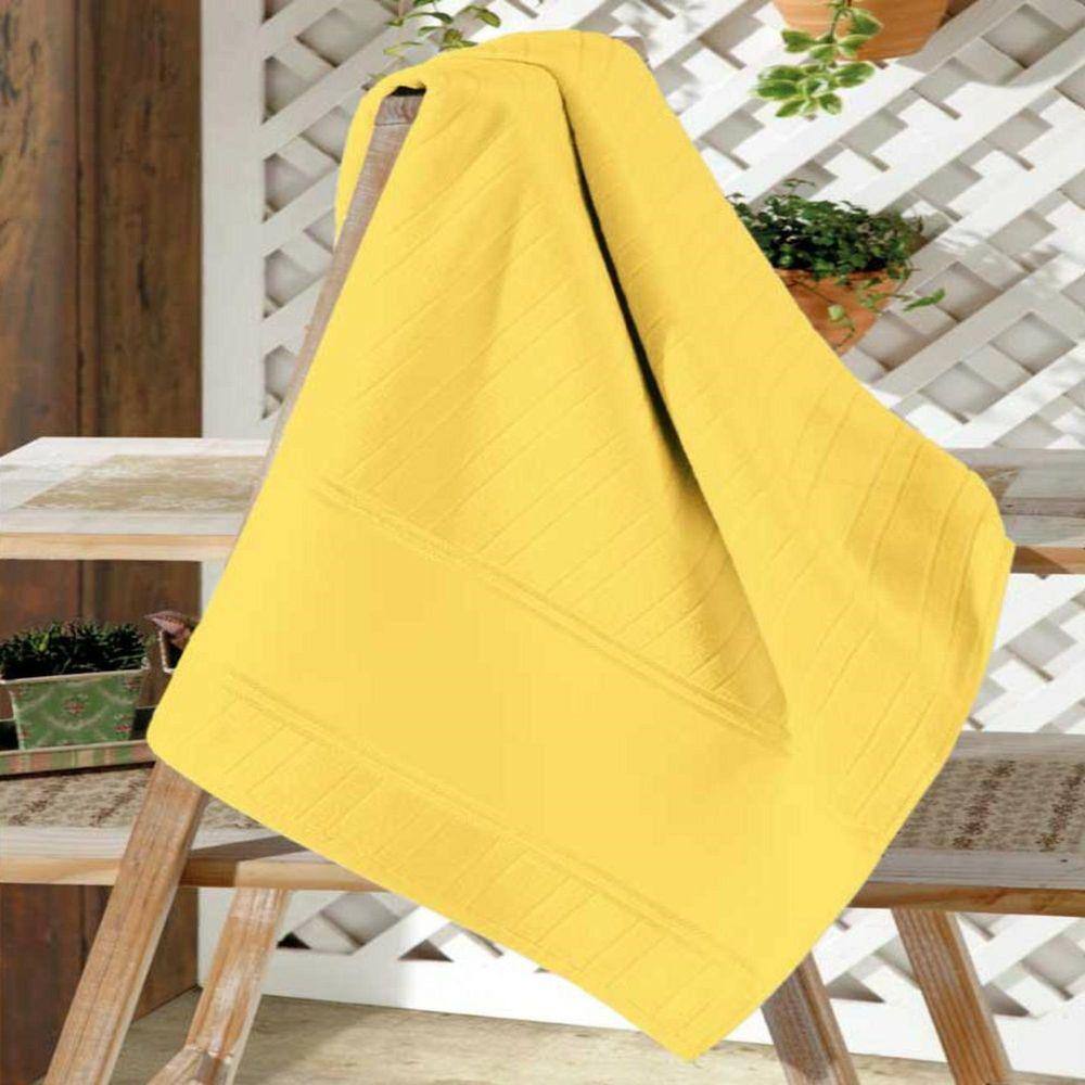 Toalha Rosto Dohler Velour Artesanalle 50 Cm X 80 Cm Amarelo