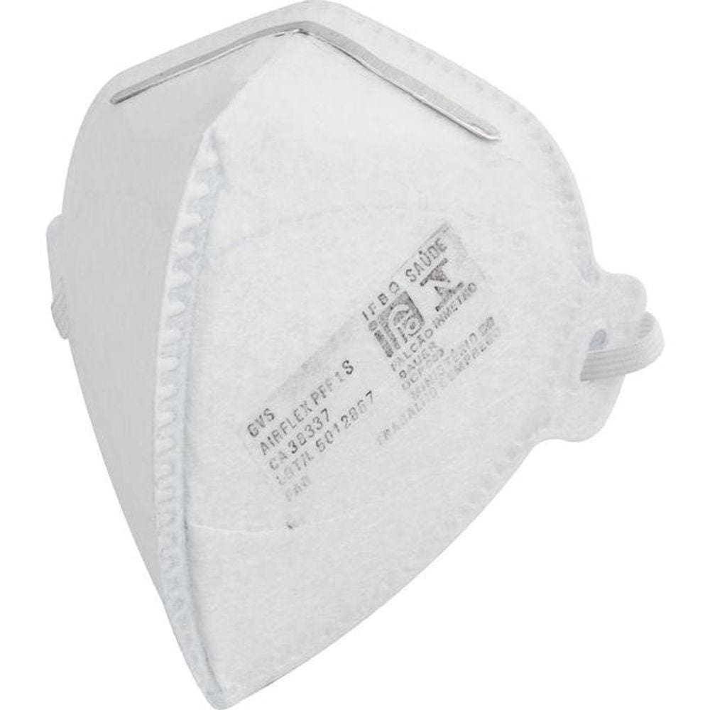 Respirador Descartável Rdv2101 Pff2 Branco Dobrável Sem Válv