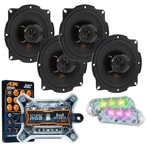 Kit 4 Alto Falantes 5  JBL FLEX4 5TRFX55 220 Watts Rms + Kit 2 Strobo AJK 6W Ritimico 3.0