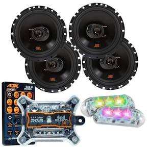 Kit 4 Alto Falantes 6  JBL FLEX4 6TRFX55 220 Watts Rms + Kit 2 Strobo AJK 6W Ritimico 3.0