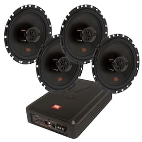 Caixa JBL Ativa Amplificada SW8A-MS 200w + 4 Alto Falantes 6  JBL Flex4 6TRFX55 220 Watts Rms
