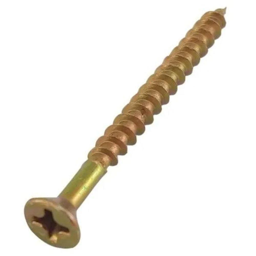 100 Un Parafuso Chipboard Phillips Madeira 3,5X40 Mm 3.5X40