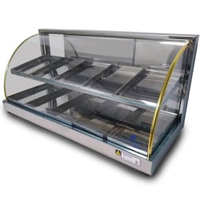 Estufa para Salgados Dupla com 10 Bandejas Vidro Curvo - Supritecs Equipamentos