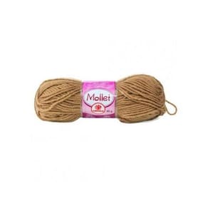 Lã Mollet Marrom Canela - Ideal para Dread, Twist e Rasta