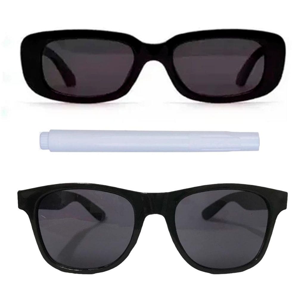 Kit 5 Retro 5 Wfr Oculos Pra Festa 1 Caneta  Rápida