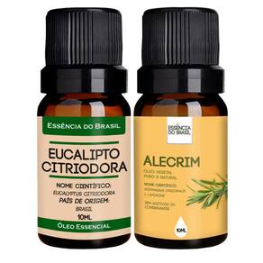 Kit Óleo Essen. Eucalipto Citriodora + Vegetal Alecrim 10ml