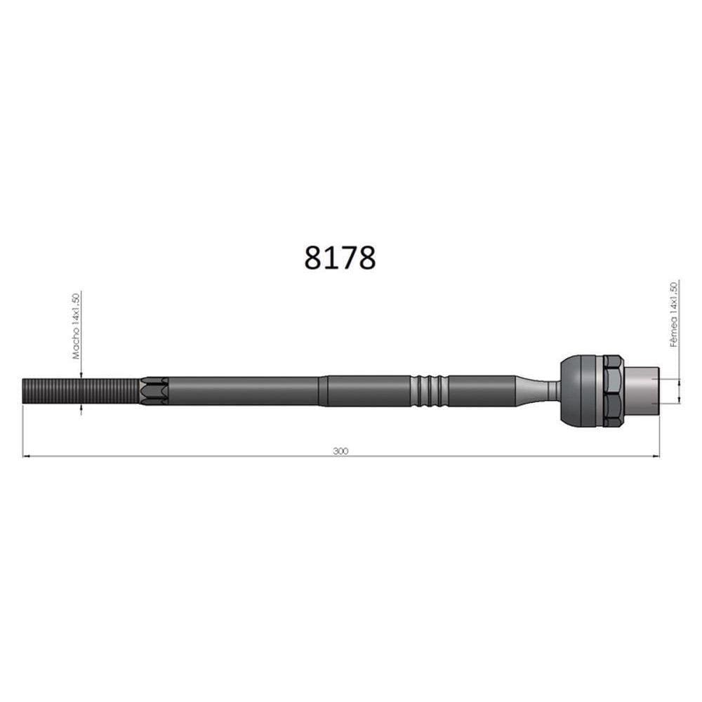 Barra Axial Novo Corsa Meriva Montana Dhb Bortec
