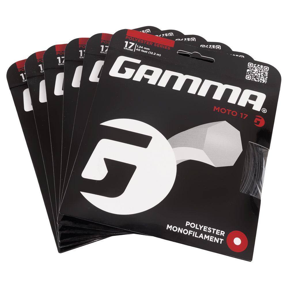 Corda Gamma Moto 17L 1.24mm Preta - Pack com 06 Unidades