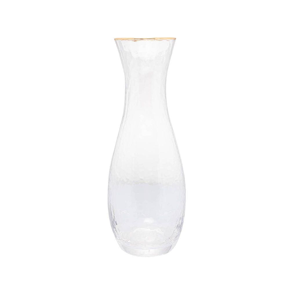 Decanter De Cristal Fino Taj 1,15L Fio Borda Dourada Wolff