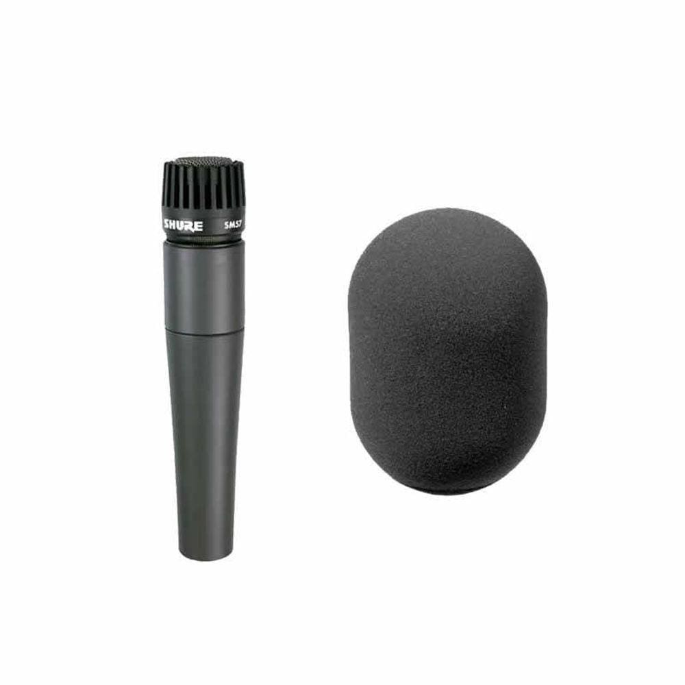 Kit Microfone Instrumento SM57-LC + Filtro Windscreen A81WS