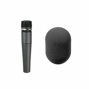 Kit Microfone Instrumento SM57-LC + Filtro Windscreen A81WS