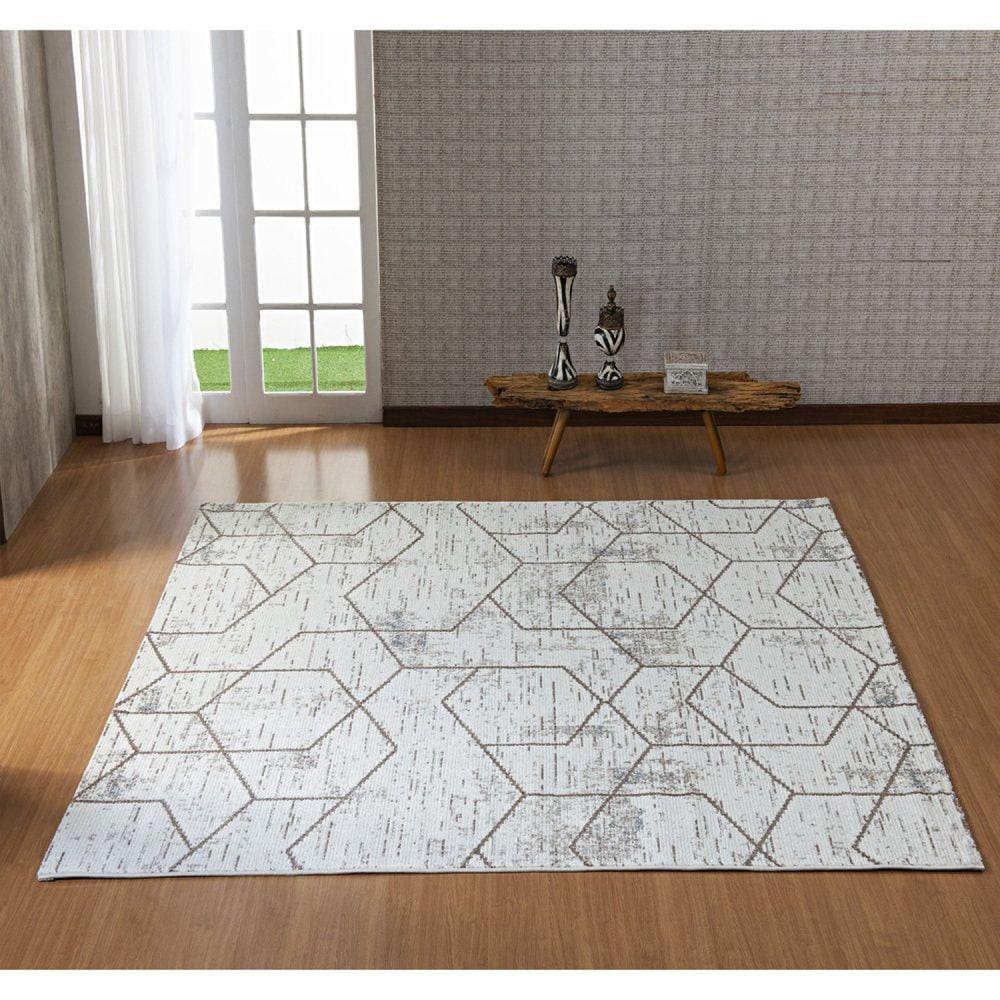 Tapete 100x140cm Caprioli Estampado Bege