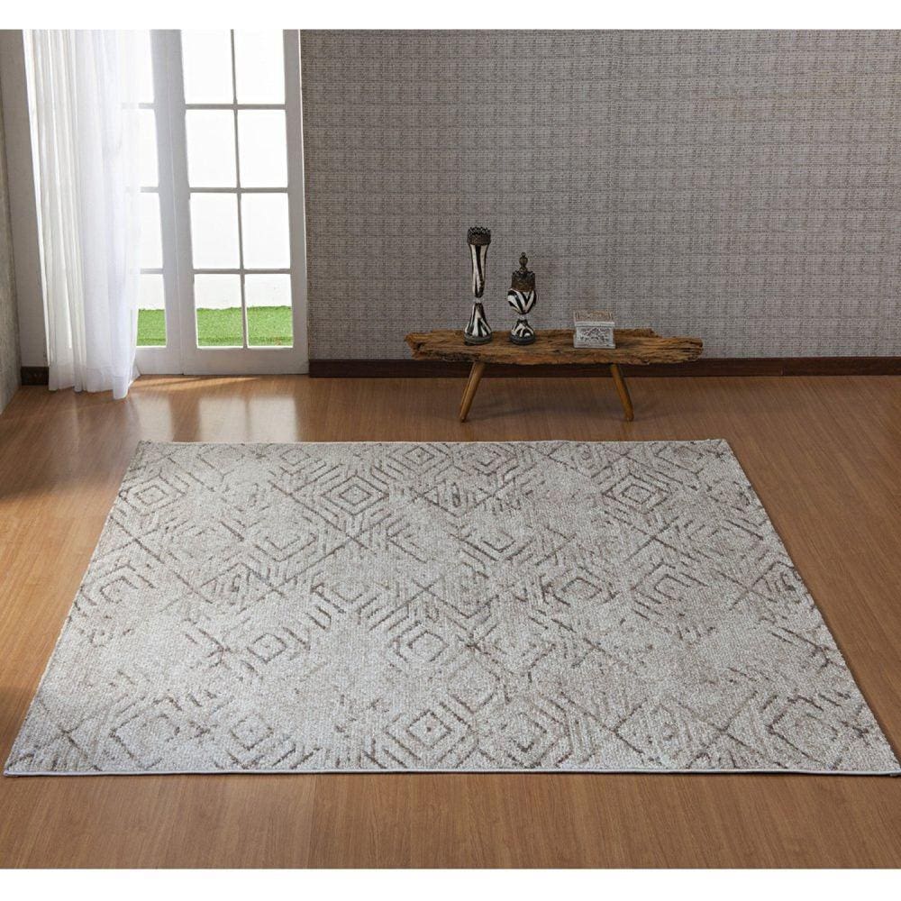 Tapete 100x140cm Caprioli Estampado Bege