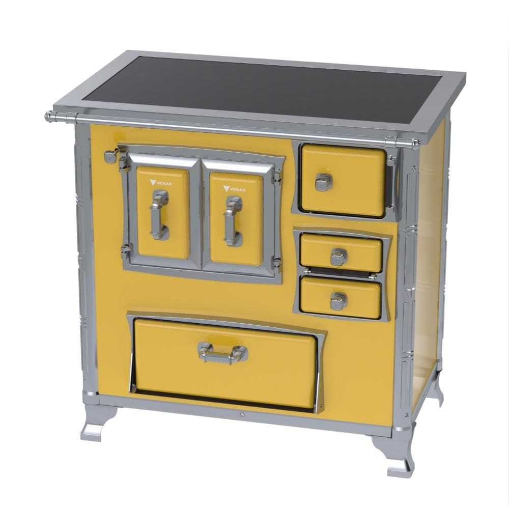 Fogao a Lenha Venax GII n 1 Sec XVIII Premium Amarelo Gab