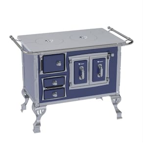 Fogao a Lenha Venax n 1 Sec XVIII Chapa de Aluminio Azul