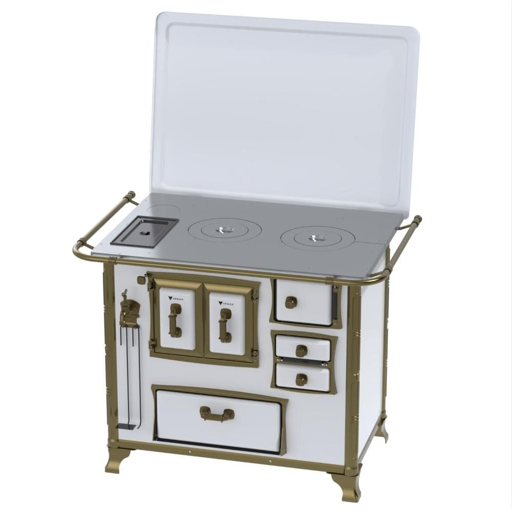 Fogao a Lenha Venax GII n 2 Renaissance Branco Cald
