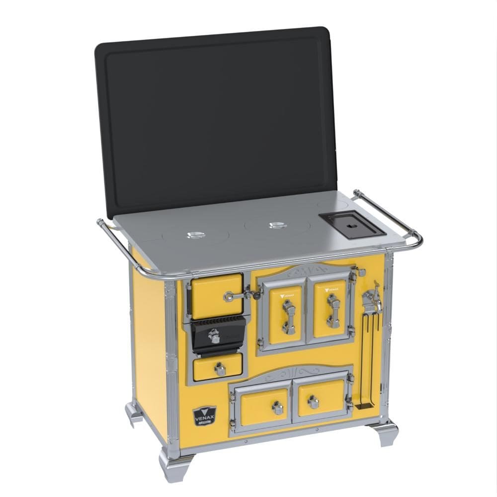 Fogao a Lenha Venax n 2 Imperador Chapa de Aluminio Amarelo
