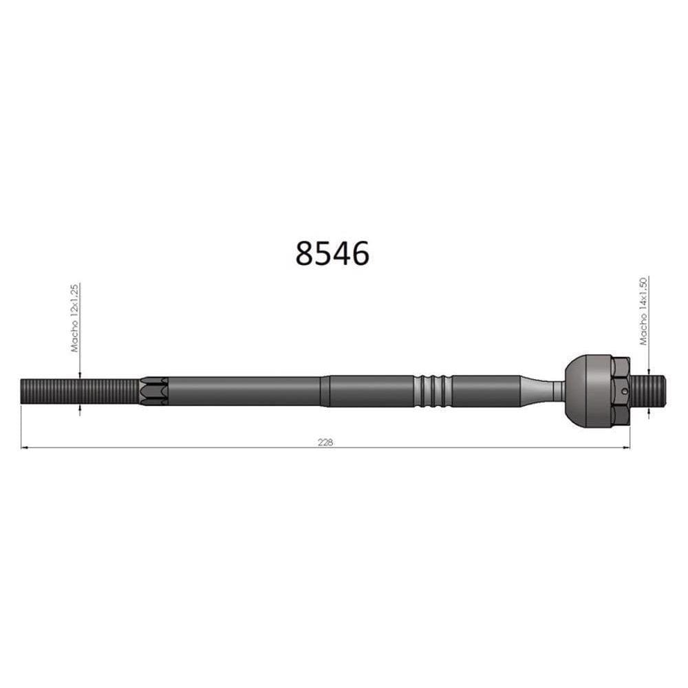 Barra Axial March 2011 A 2013 Versa Bortec