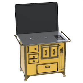Fogao a Lenha Venax GII n 2 Renaissance Amarelo Cald