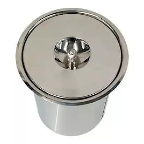 Lixeira De Embutir 03 Litros Em Inox Para Pias E Bancadas