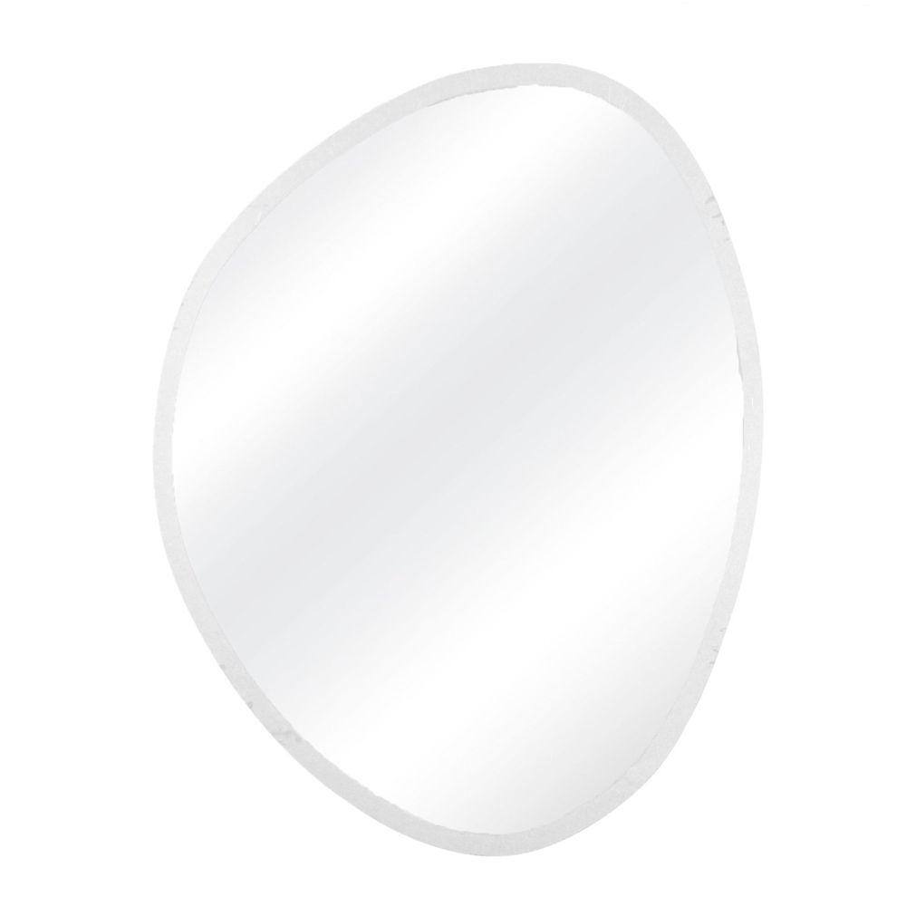 Espelho Decorativo Emoldurado Orgânico 77cm x 64cm E2G Design Branco