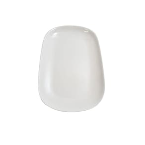 2 Bandeja Forma Rasa Gourmet 20 X 12 Cm Melamina Branca