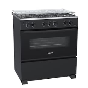 Fogao 6 Bocas Venax Picasso GIIi Preto Fosco Gas Glp