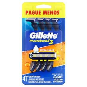 Aparelho de Barbear Descartável Gillette Prestobarba3 Leve 4 Pague 3