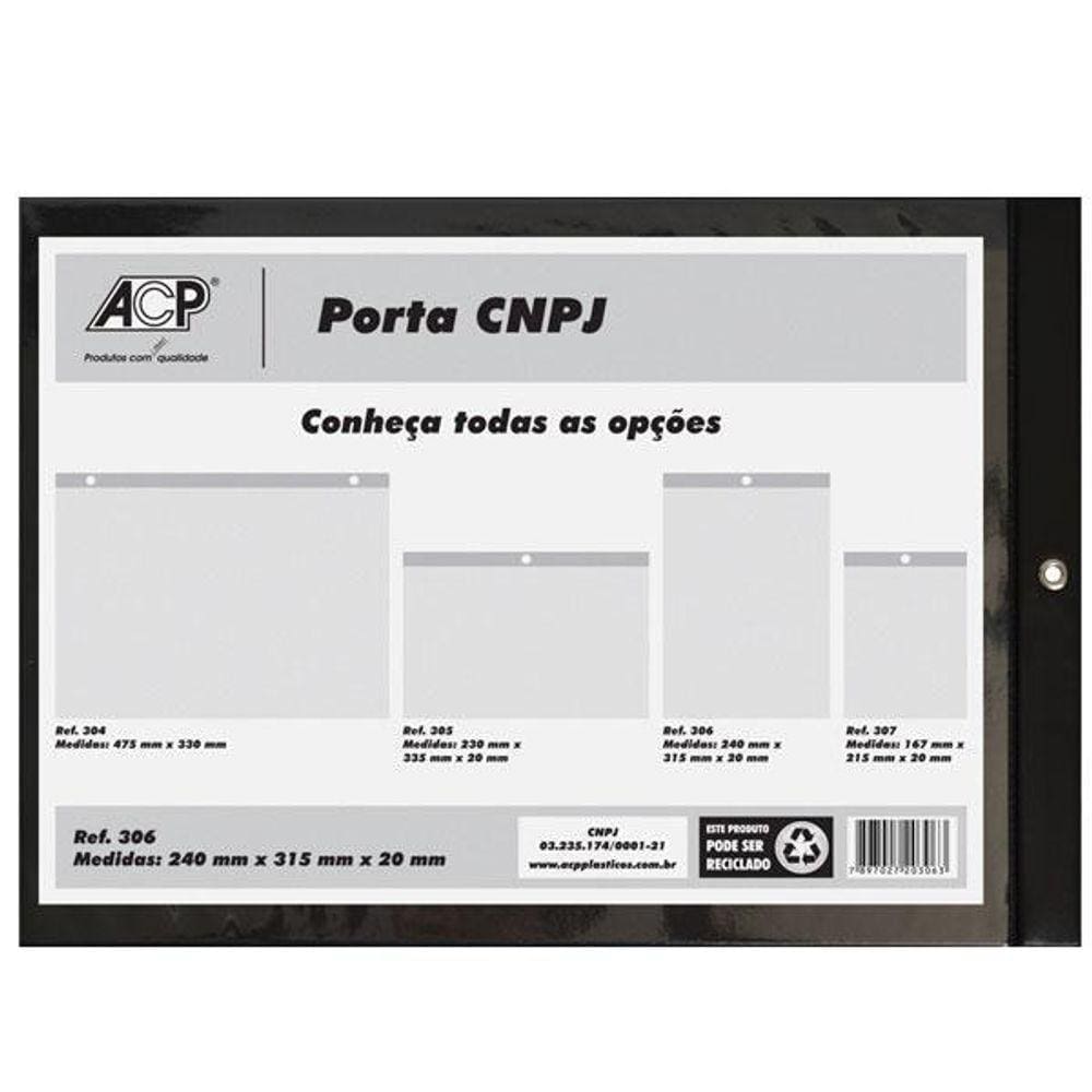 Porta Alvara Quadro CNPJ Vertical