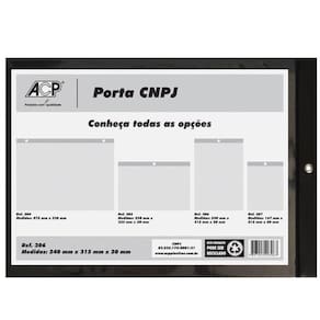 Porta Alvara Quadro CNPJ Vertical