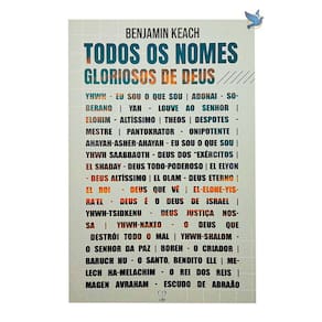 Livro Todos Os Nomes Gloriosos De Deus - Benjamin Keach Baseado na Bíblia