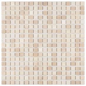 Pastilha de Mármore Slim Glass Mosaic Crema Marfil