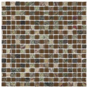 Pastilha de Mármore e Vidro Slim Glass Mosaic Verde