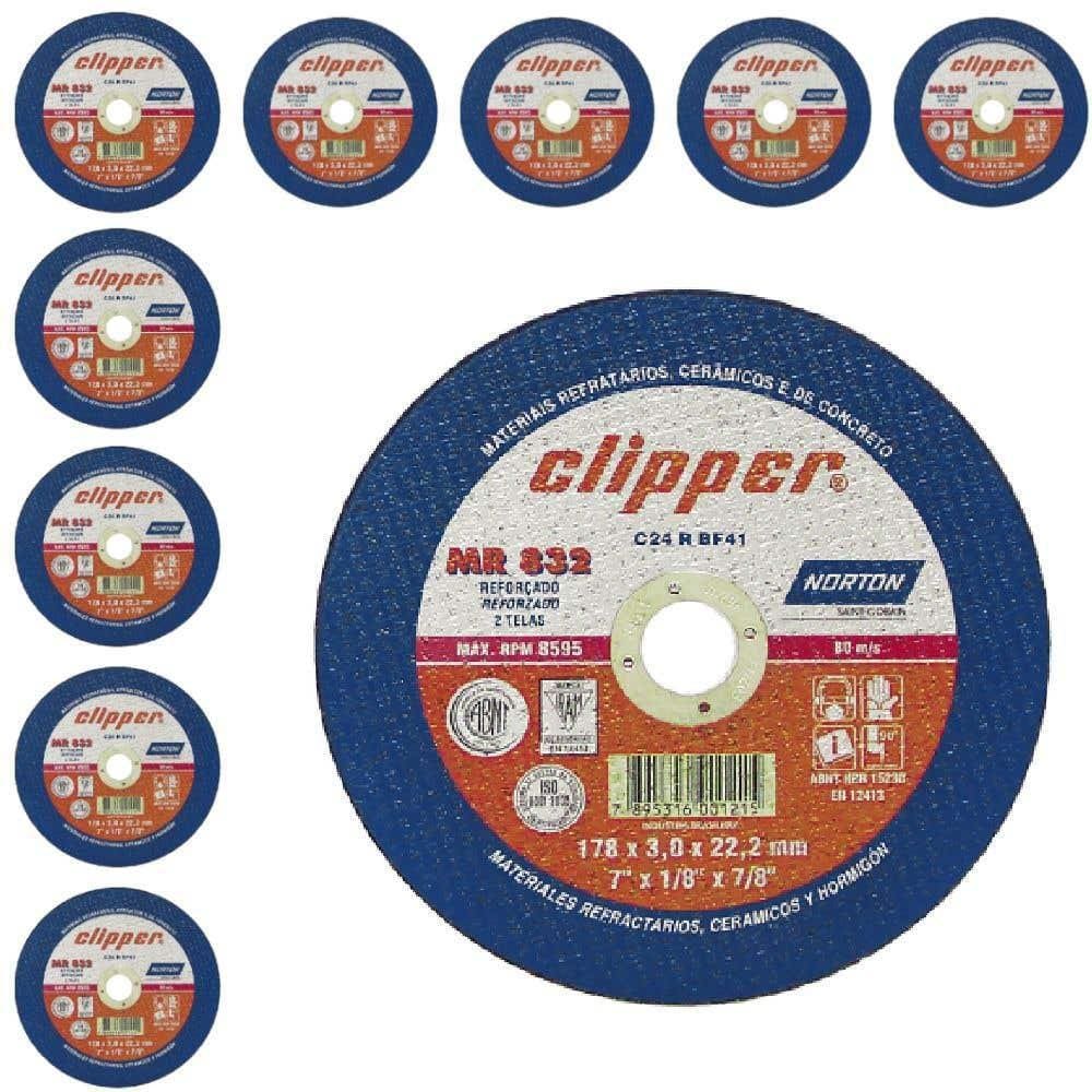 Disco de Corte Parede 7 POL Clipper com 10 Unidades NORTON