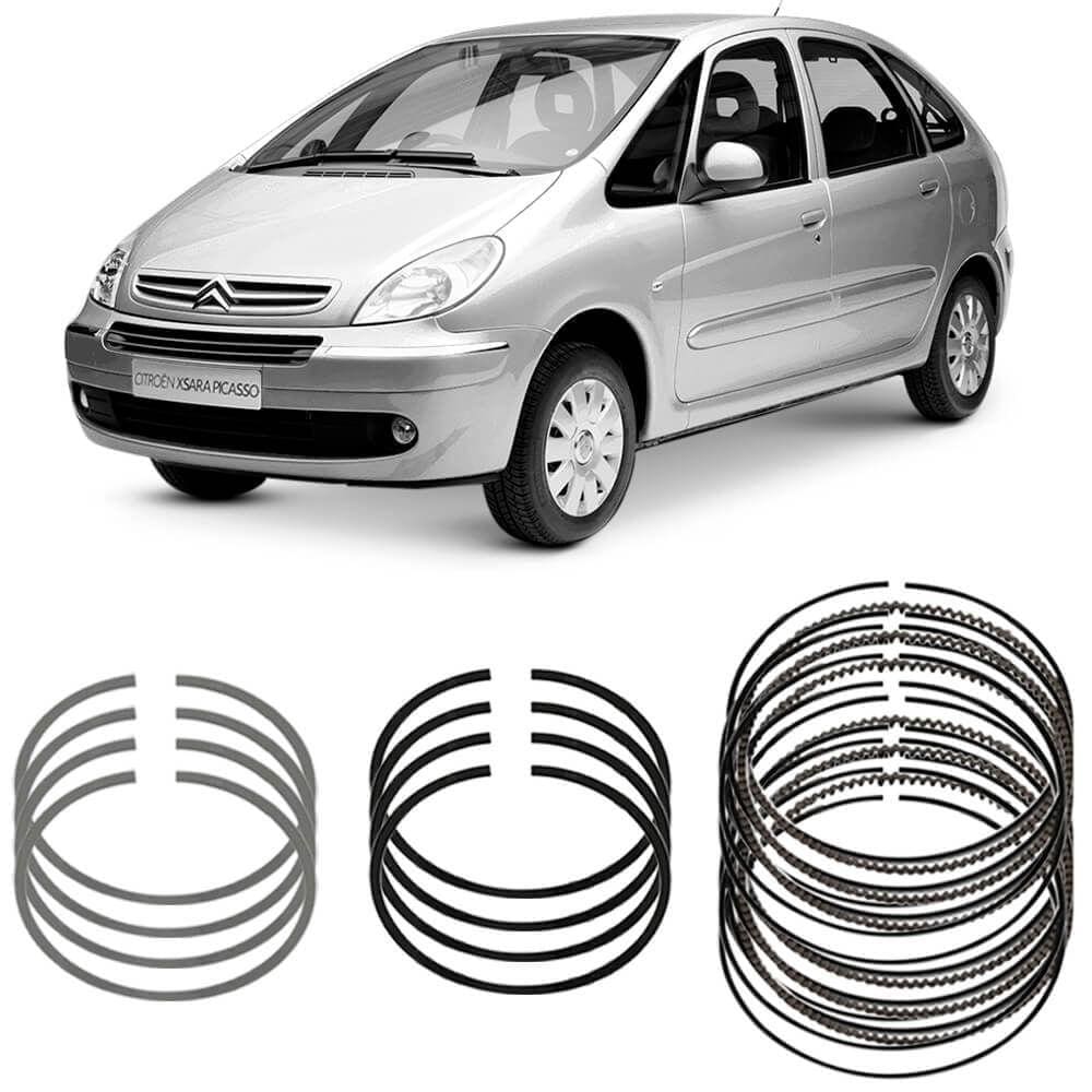 Jogo Anel Segmento Std Citroen Xsara 2.0 2000 A 2005 Metal L