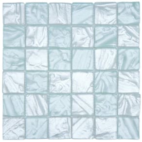 Pastilha de Vidro Junsui 30 x 30cm Verde/Branco