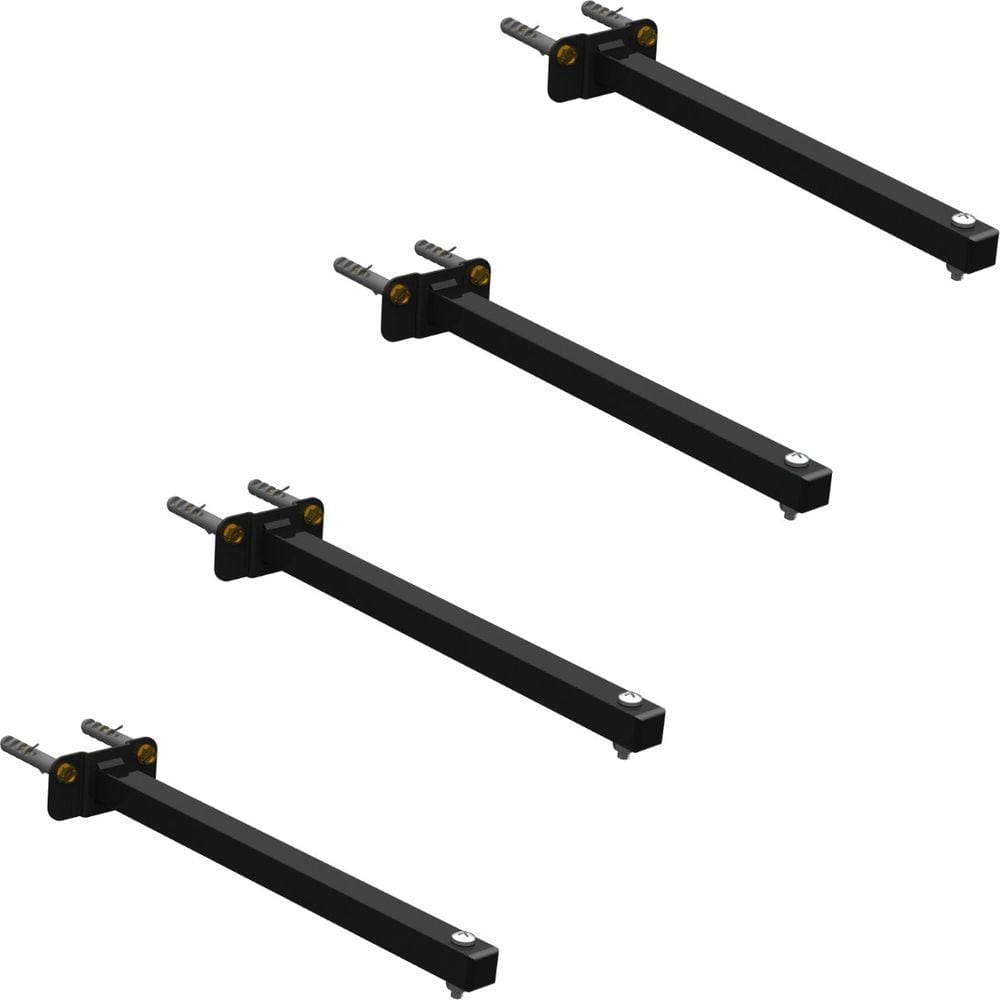 04 SUPORTES REFLETOR BASE RETA BRAÇO 100 cm 4 Cjts