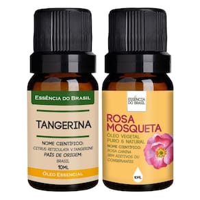 Kit Óleo Essencial Tangerina + Óleo Vegetal R. Mosqueta 10Ml
