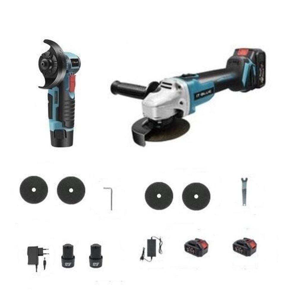 Kit 2 Lixadeira Esmerilhadeira A Bateria 21V Profissional