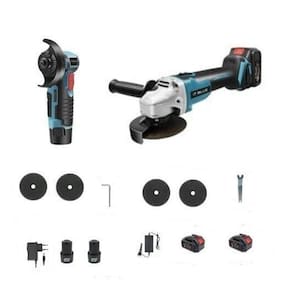 Kit 2 Lixadeira Esmerilhadeira A Bateria 21V Profissional